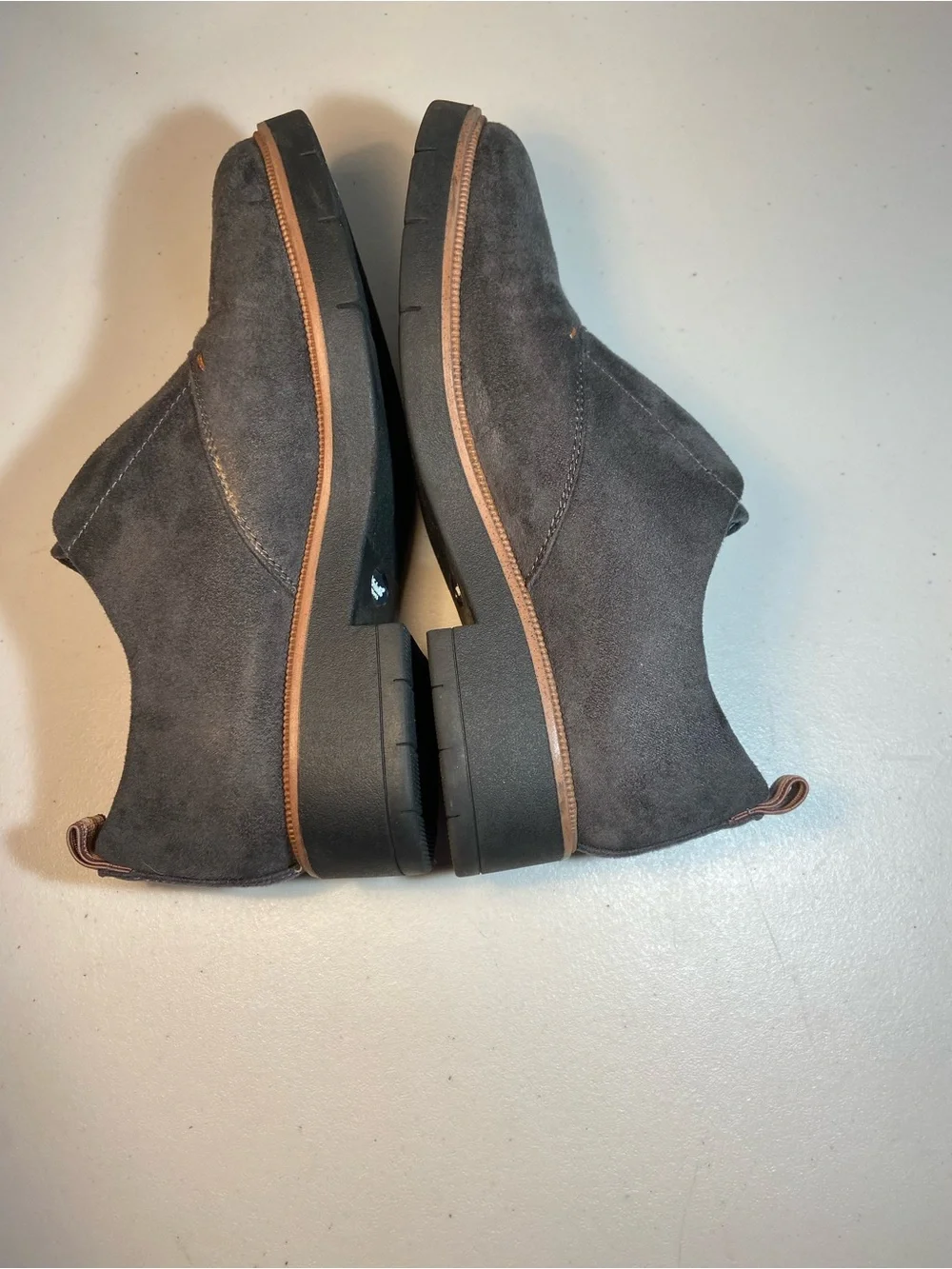 Dr. Scholl’s Gray Suede Slip-On Loafers SZ 6